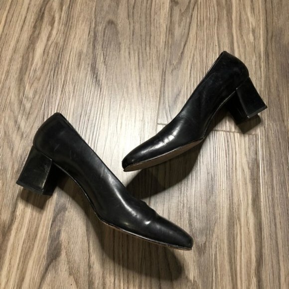 Amalfi Made In Italy leather square toe Heels‎ - Picture 2 of 6